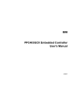 IBM PPC403GCX Embedded Controller User`s Manual