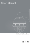 Intelligent High Speed Dome Camera Operation Manual