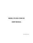 MODEL PCI-DIO-72/96/120 USER MANUAL