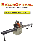 RazorGage RazorOptimal Automated Saw System User Manual