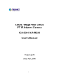 CMOS / Mega-Pixel CMOS PT IR Internet Camera ICA