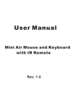Mini Air Mouse and Keyboard with IR Remote - iPazzPort