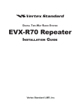 EVX-R70 Repeater - Vertex Standard