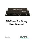 SP-Tune for Sony User Manual