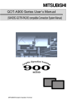 GOT-A900 Series User`s Manual(SW4D5C