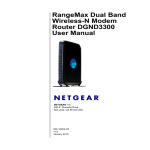 RangeMax Dual Band Wireless-N Modem Router DGND3300 User