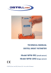 TECHNICAL MANUAL DISTELL MEAT FATMETER