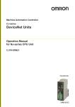CJ-series DeviceNet Units Operation Manual for NJ