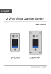 ViewTech DT601KP Door Station Install Guide