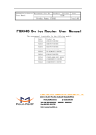F3X34S Series Router User Manual - Four