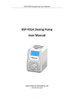 KSP-F01A dosing pump user manual.A0