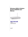 Wireless ADSL2+ Modem Router DG834G User Manual