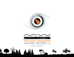 the light simulator maxwell render 1.6