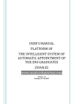 USER`S MANUAL PLATFORM OF THE