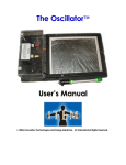 The Oscillator ™ User`s Manual - Institute of Technical Energy