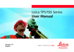 Leica TPS700 Series User Manual