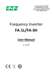 Frequency Inverter FA-1L/FA-3H