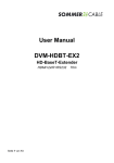 User Manual DVM-HDBT-EX2