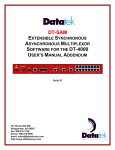 DT-SAM User`s Manual - Datatek Applications