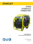 GTR20 User Manual - Stanley Hydraulic Tools