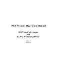 PBA Systems Operation Manual BEI Voice Coil Actuator with ELMO