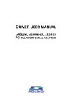 Manuel hardware & software xRSPCI rev A.4