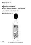 User Manual Data Logging Sound Level Meter Model - Cole