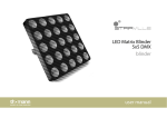 LED Matrix Blinder 5x5 DMX blinder user manual