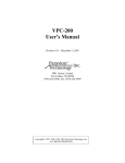 VPC-200 User`s Manual