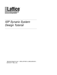 ISP Synario System Design Tutorial