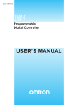 E5AR-T E5ER-T Programmable Digital Controller User`s Manual