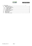 Start up Guide - TSM Control Systems