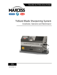 Blade Sharpening System User Manual: Tidland