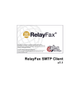 RelayFax SMTP Client v7.1 - User Manual