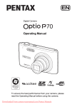 Pentax Optio P70 User Guide Manual pdf