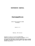 reference manual informastock