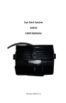 Eye Alert System EA410 USER MANUAL