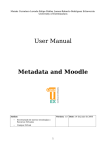User Manual Metadata and Moodle