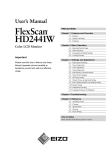 FlexScan HD2441W User`s Manual