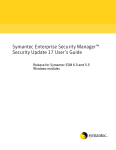 Security Update 17 User`s Guide for Windows