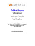 ZipLink-Xtreme & X200 User Manual ~ Multi-Link