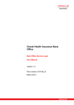 Oracle Health Insurance Back Office