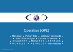 Operation (OPE)