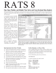 Fast, Easy, Flexible, and Reliable Time Series and Cross