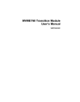 MVME760 Transition Module User`s Manual