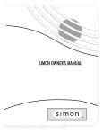 SIMON OWNER`S MANUAL