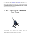 CZH-T200 Portable FM Transmitter User Manual