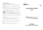 LINEAR BEAM PIXEL (RGBW) SI-043 User Manual