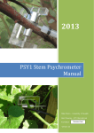 PSY1 Stem Psychrometer Manual