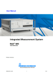R&S®IMS Operating Manual - rohde